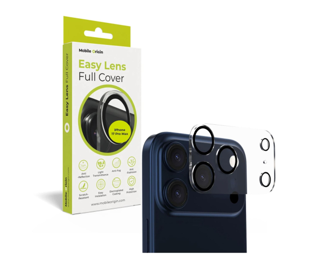 Mobile Origin Easy Lens full cover do iPhone 17 Pro / 17 Pro Max clear FRL-LGFC-i17Pro-CLR - 1363041 - zdjęcie 2